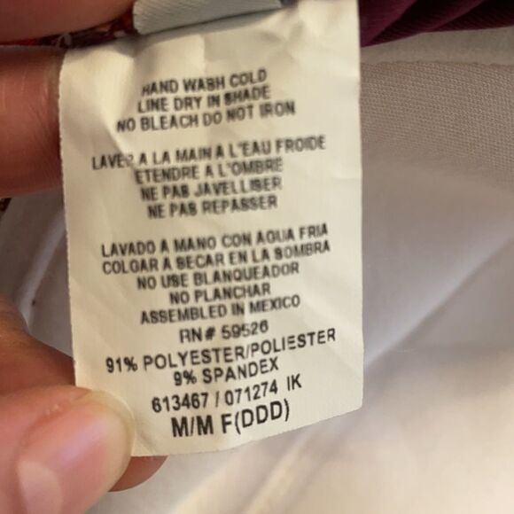 BECCASWIM MULTICOLOR BIKINI TOP.  NEW - Picture 5 of 9